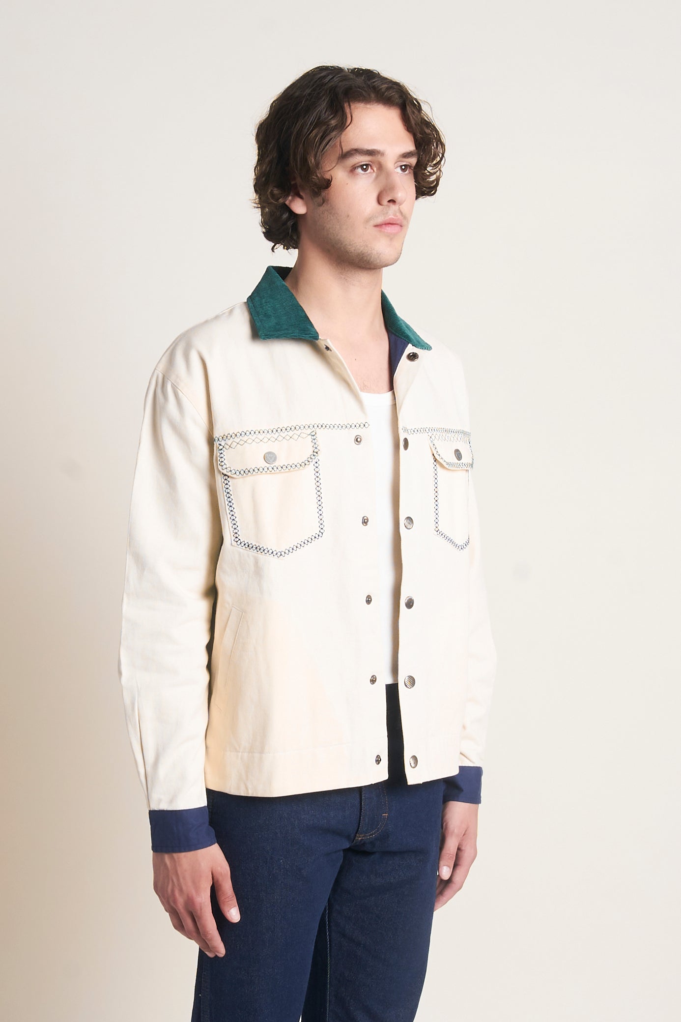 Embroidered Worker Jacket