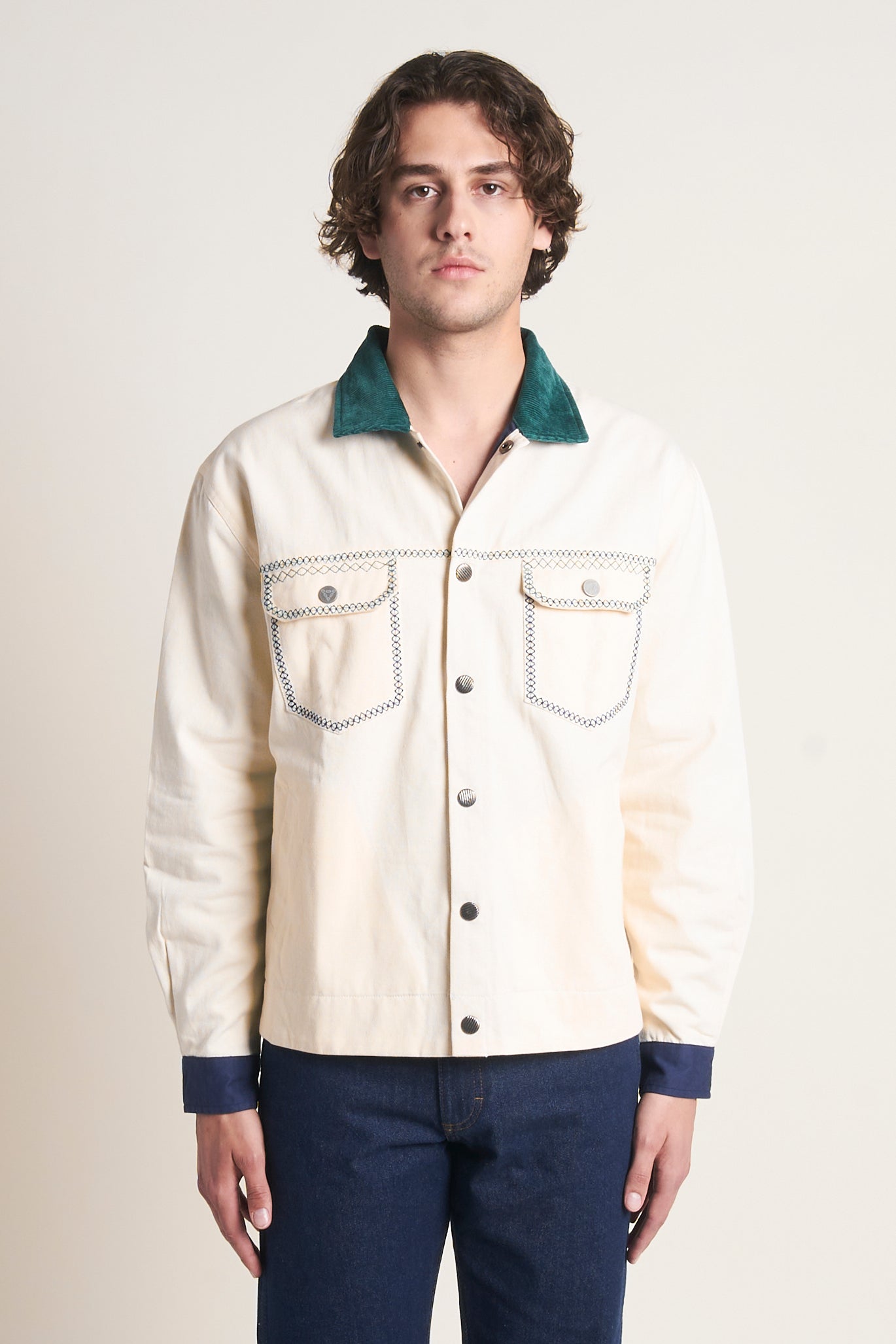 Embroidered Worker Jacket